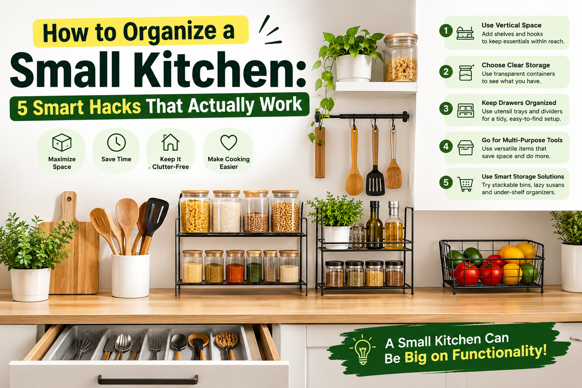 How to Organize a Small Kitchen: 5 Smart Hacks That Actually Work