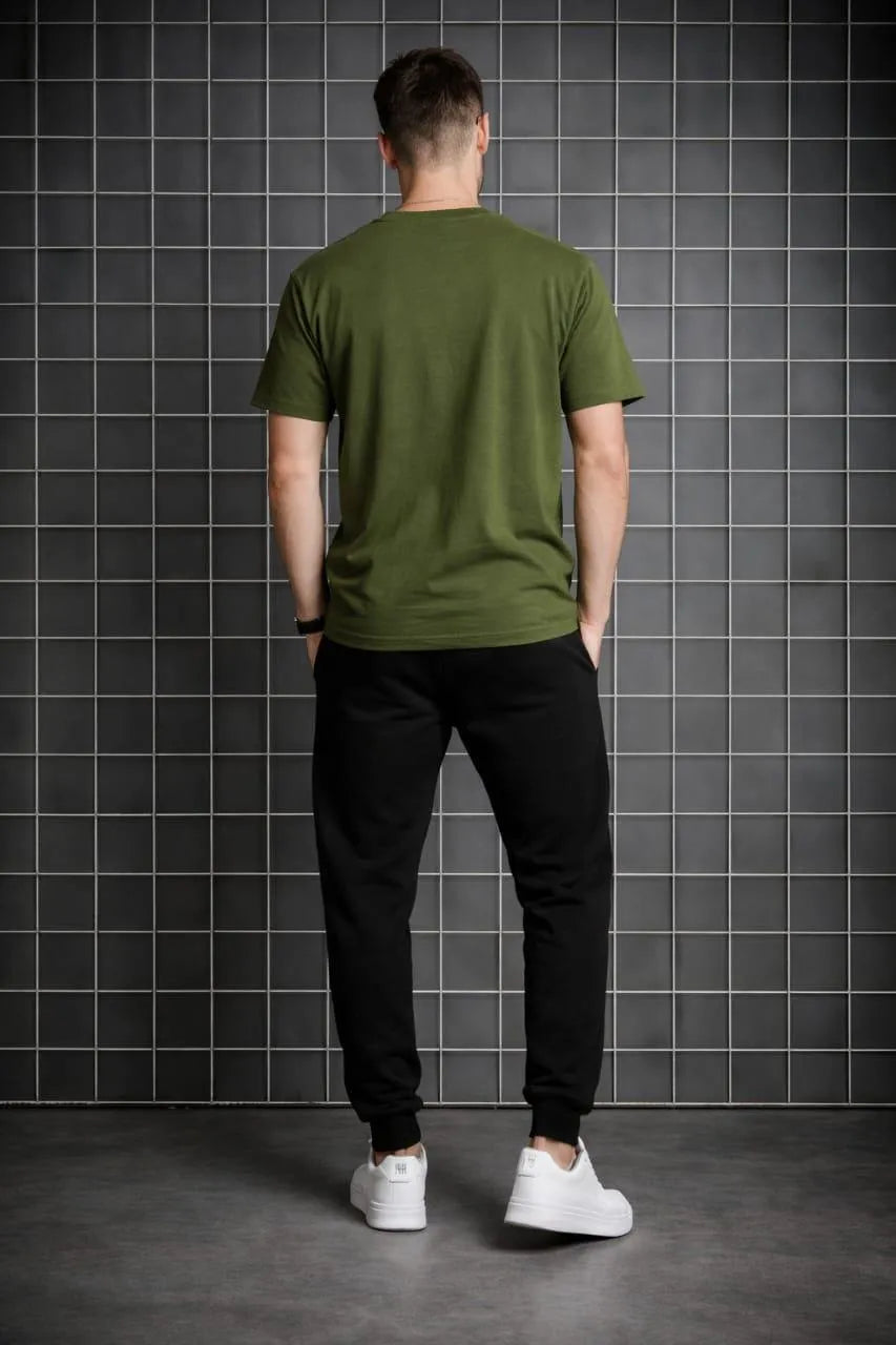 Men Printed 2-Piece Track Suit Green Black XL to 2XL