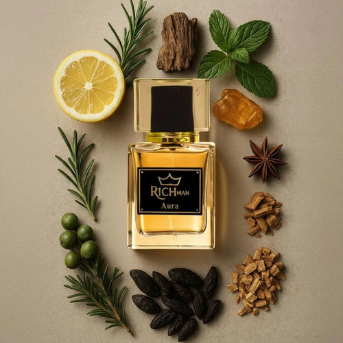 Aura Perfume for Men 50ml Long Lasting Spicy Oud Scent