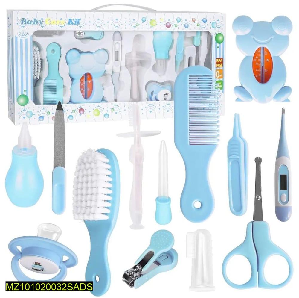 Baby Care Kit 13 Pcs Silicone Stainless Steel Blue