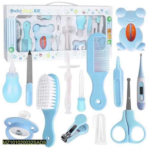 Baby Care Kit 13 Pcs Silicone Stainless Steel Blue