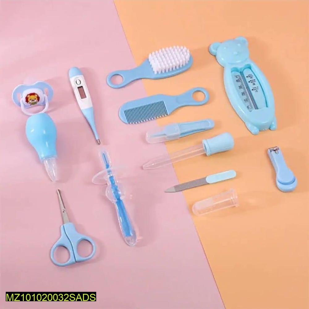 Baby Care Kit 13 Pcs Silicone Stainless Steel Blue
