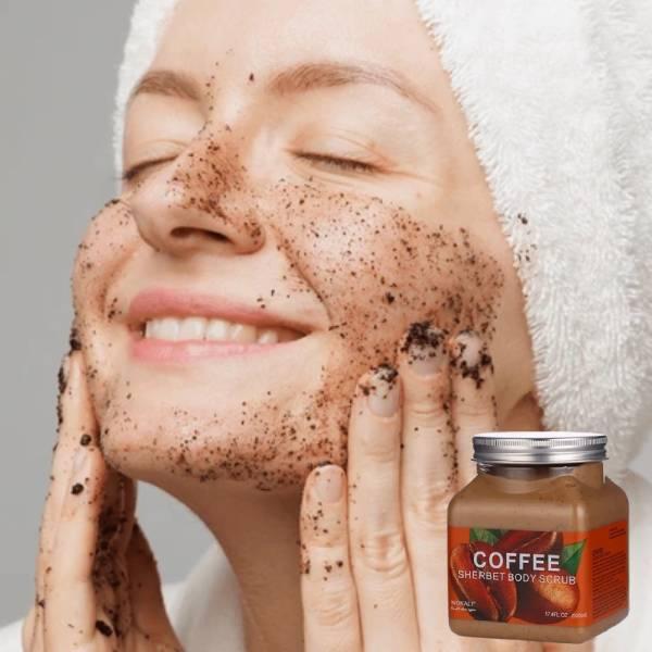 Wokali Coffee Sherbet Body Scrub 350ml Pack of 2