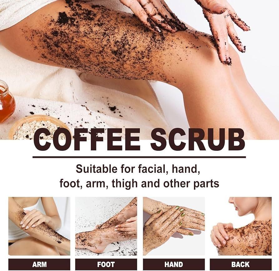 Wokali Coffee Sherbet Body Scrub 350ml Pack of 2