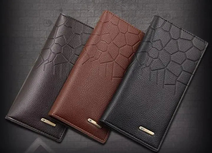 Premium Leather Wallet for Men - Dark Brown, Tan, Black