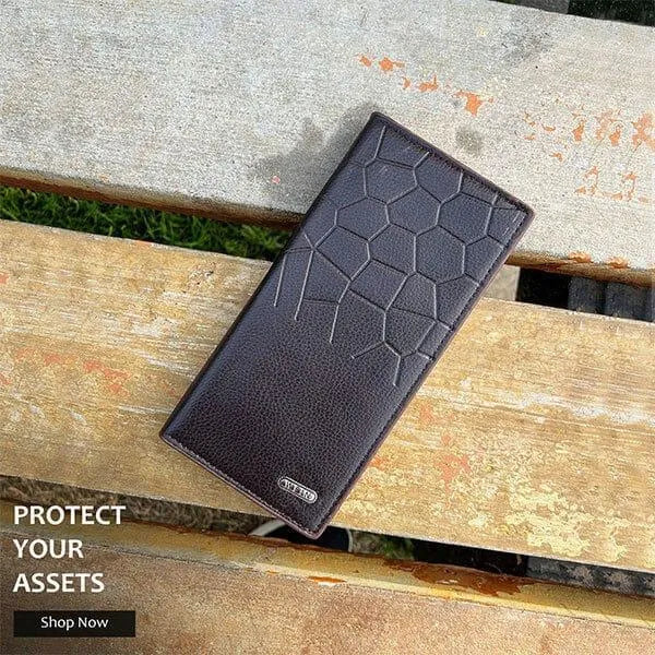 Premium Leather Wallet for Men - Dark Brown, Tan, Black