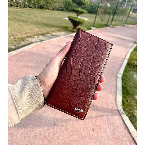 Premium Leather Wallet for Men - Dark Brown, Tan, Black