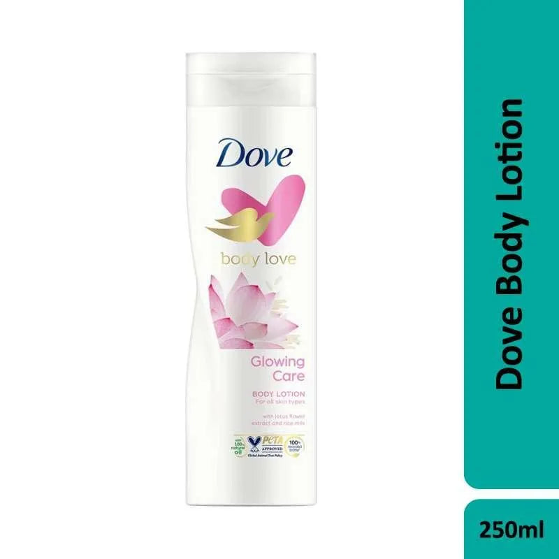 Dove Glowing Care Body Lotion 250ml Natural Radiant Skin