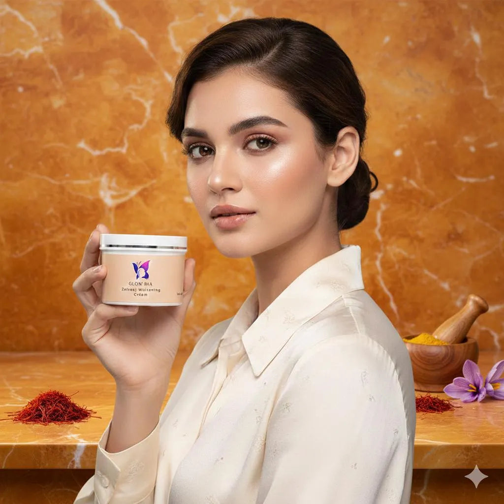 Glow Ria Zafrani Whitening Cream 100g All Skin Types