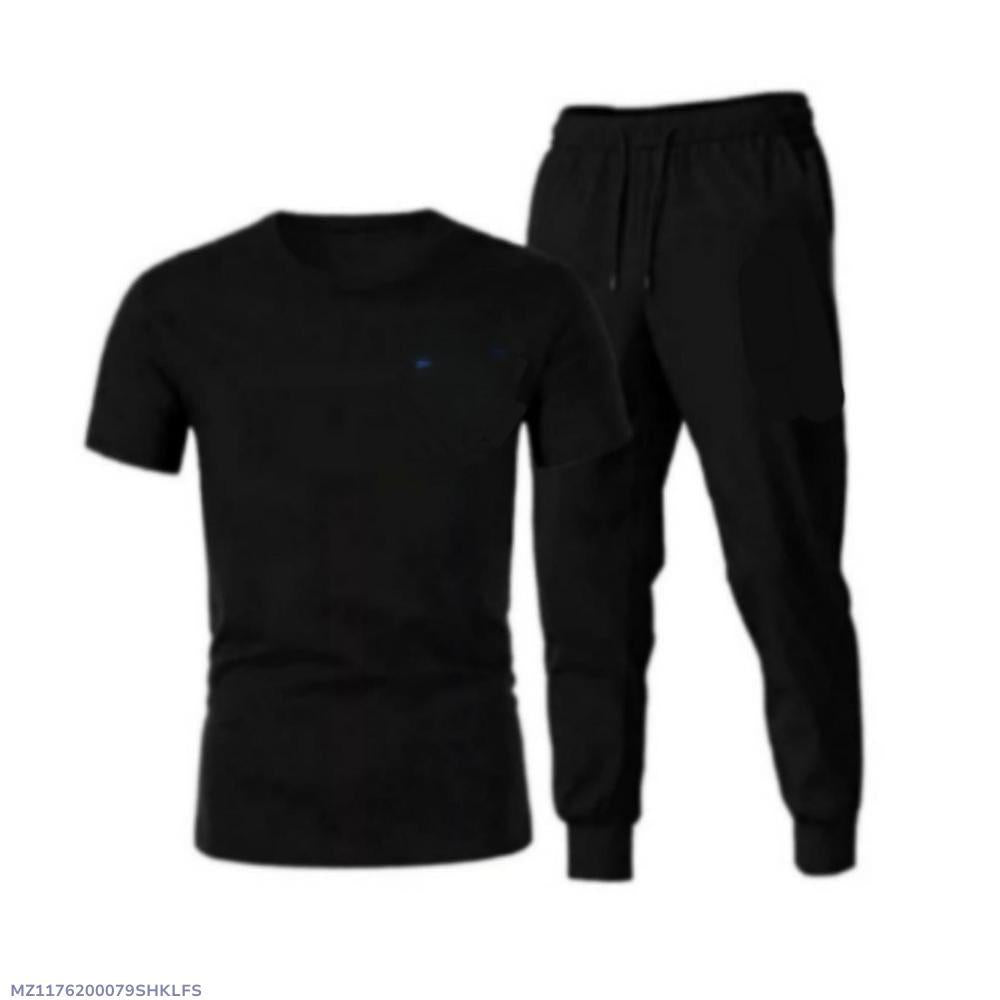 Black Cotton Track Suit for Men Medium to XL