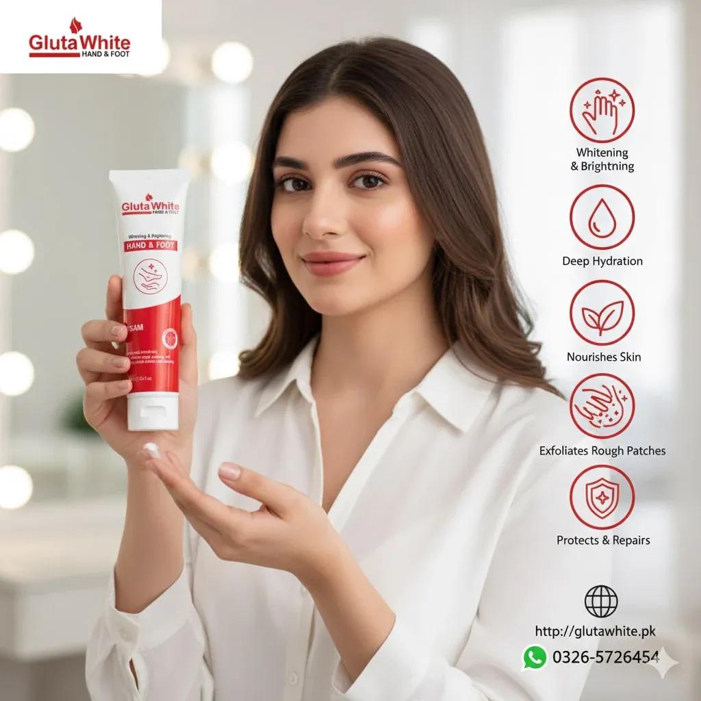 GlutaWhite Whitening Cream for Hands & Feet