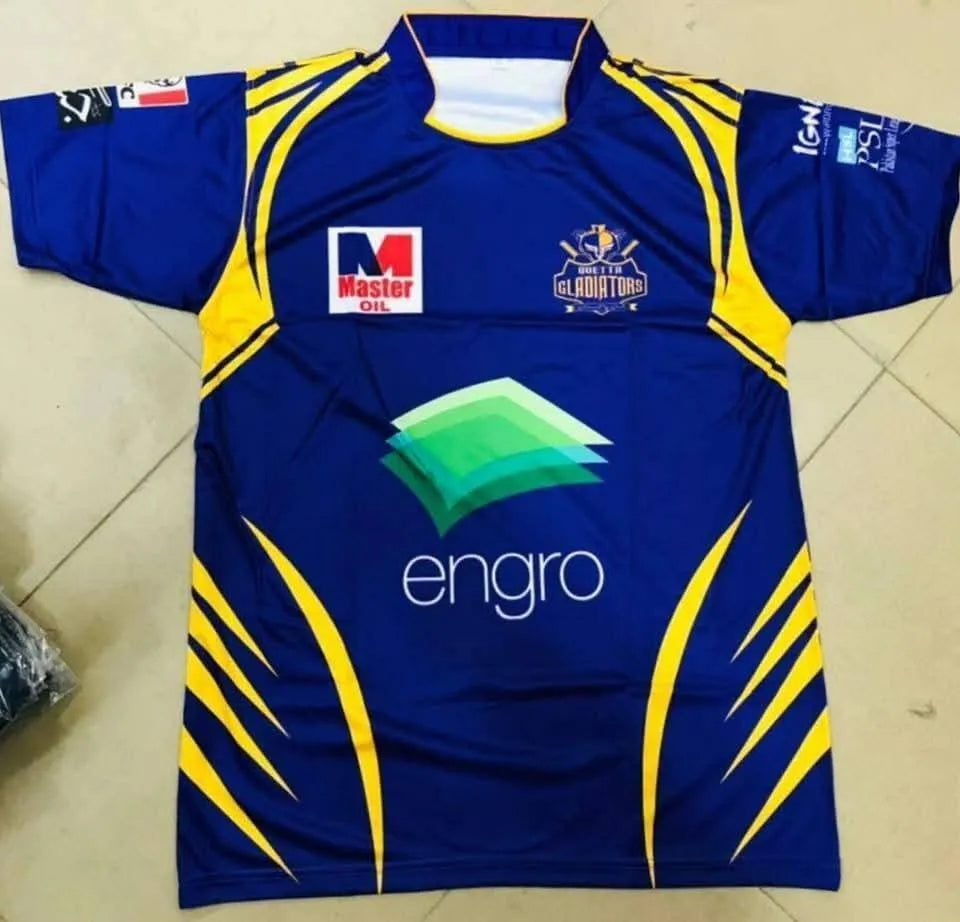 Men's Blue Printed Cotton Jersey T-Shirt