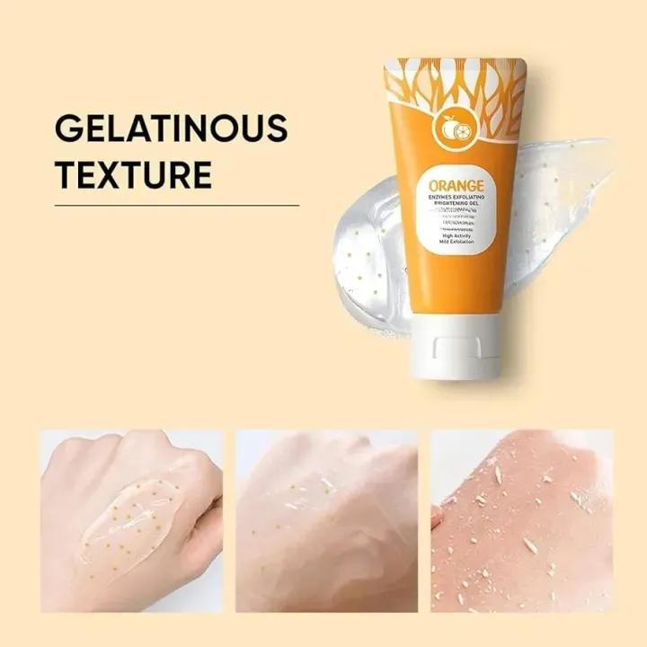 Orange Enzyme Exfoliating Gel for Brightening Skin Tone