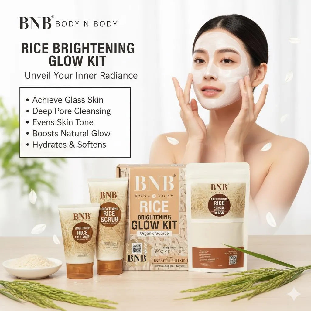 Rice Brightening Glow Kit for Glass Skin - 3 Step Routine