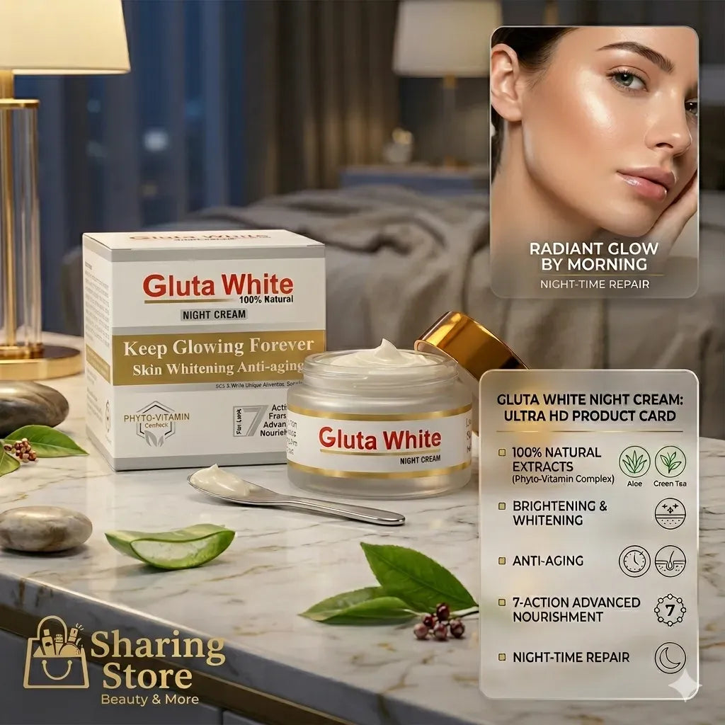 Gluta White Night Cream 100% Natural Whitening & Anti-Aging