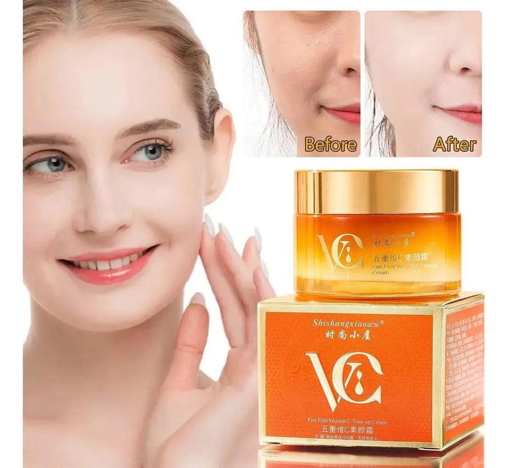 Vitamin C Whitening Cream 50ml Orange Bottle All Skin Types