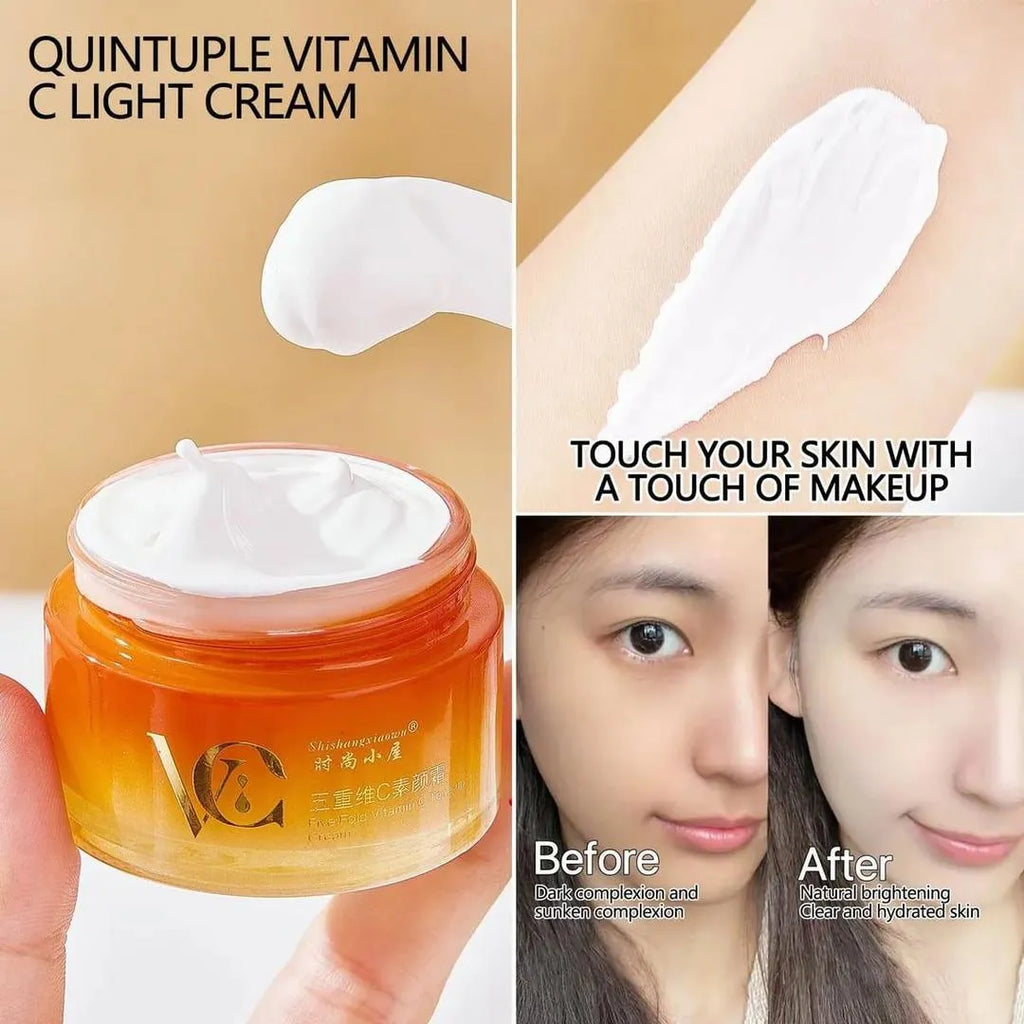 Vitamin C Whitening Cream 50ml Orange Bottle All Skin Types