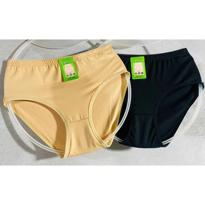 Girls Soft Cotton Plain Panties Pack of 2