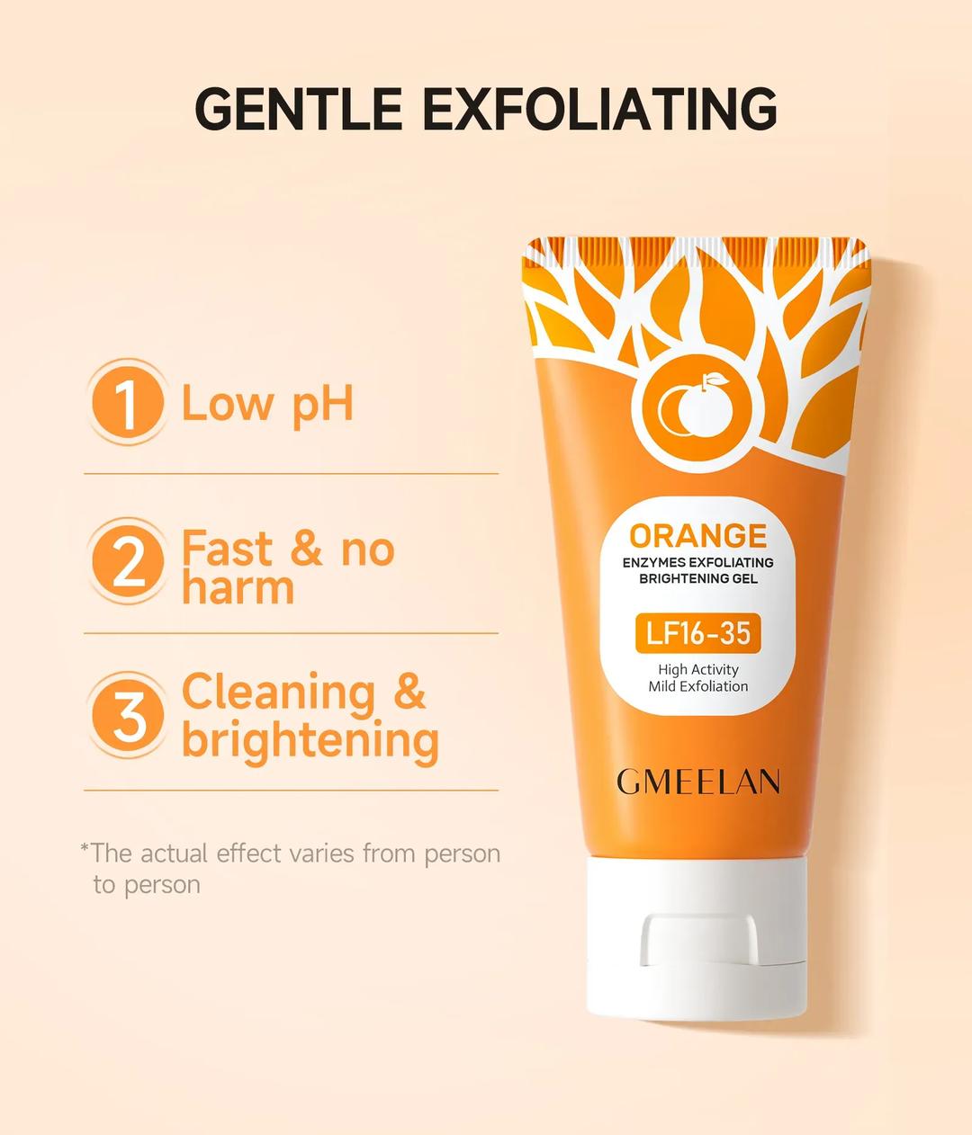 Orange Enzyme Exfoliating Brightening Gel for Glowing Skin