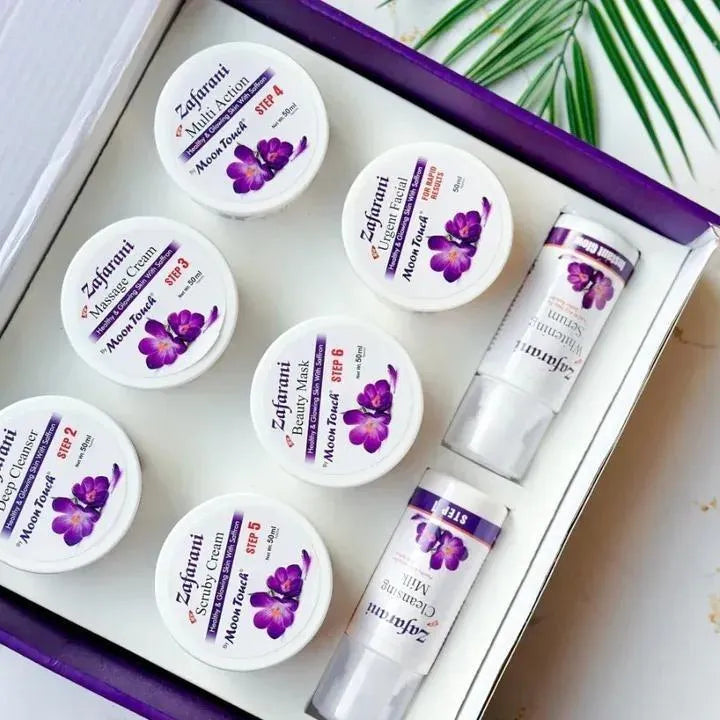 Zafarani Whitening Facial Kit 6-Step Brightening for All Skin Types