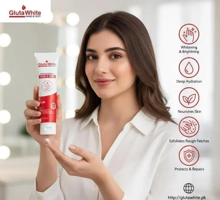Gluta White Hand & Foot Whitening Cream for All Skin Types
