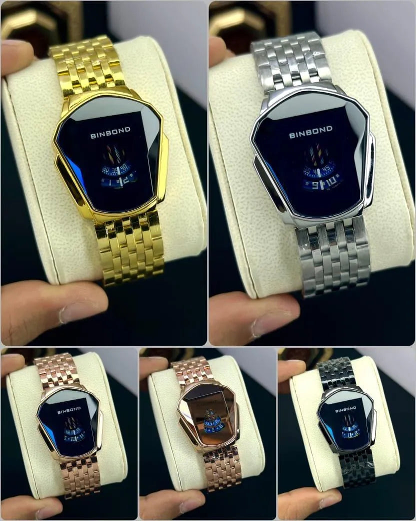Chic Women's Square Dial Watch with Chain Strap