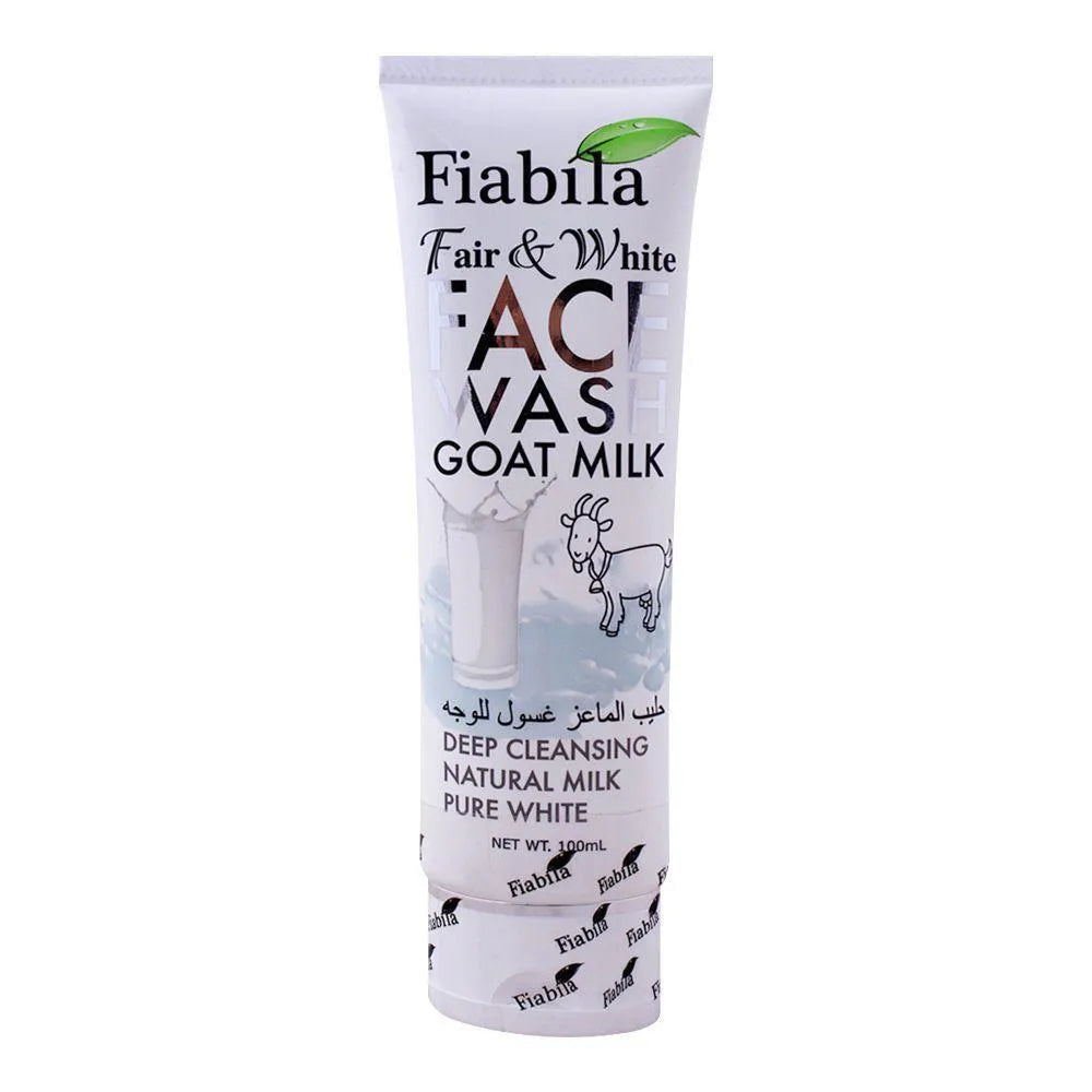 Fiabila Fair & White Goat Milk Face Wash 100ml All Skin Types