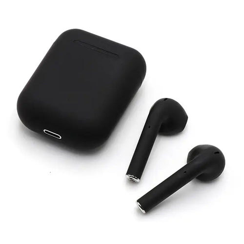 Black inpods Wireless Bluetooth Earbuds with Charging Case | Touch Control | Stereo Sound | Built-in Mic