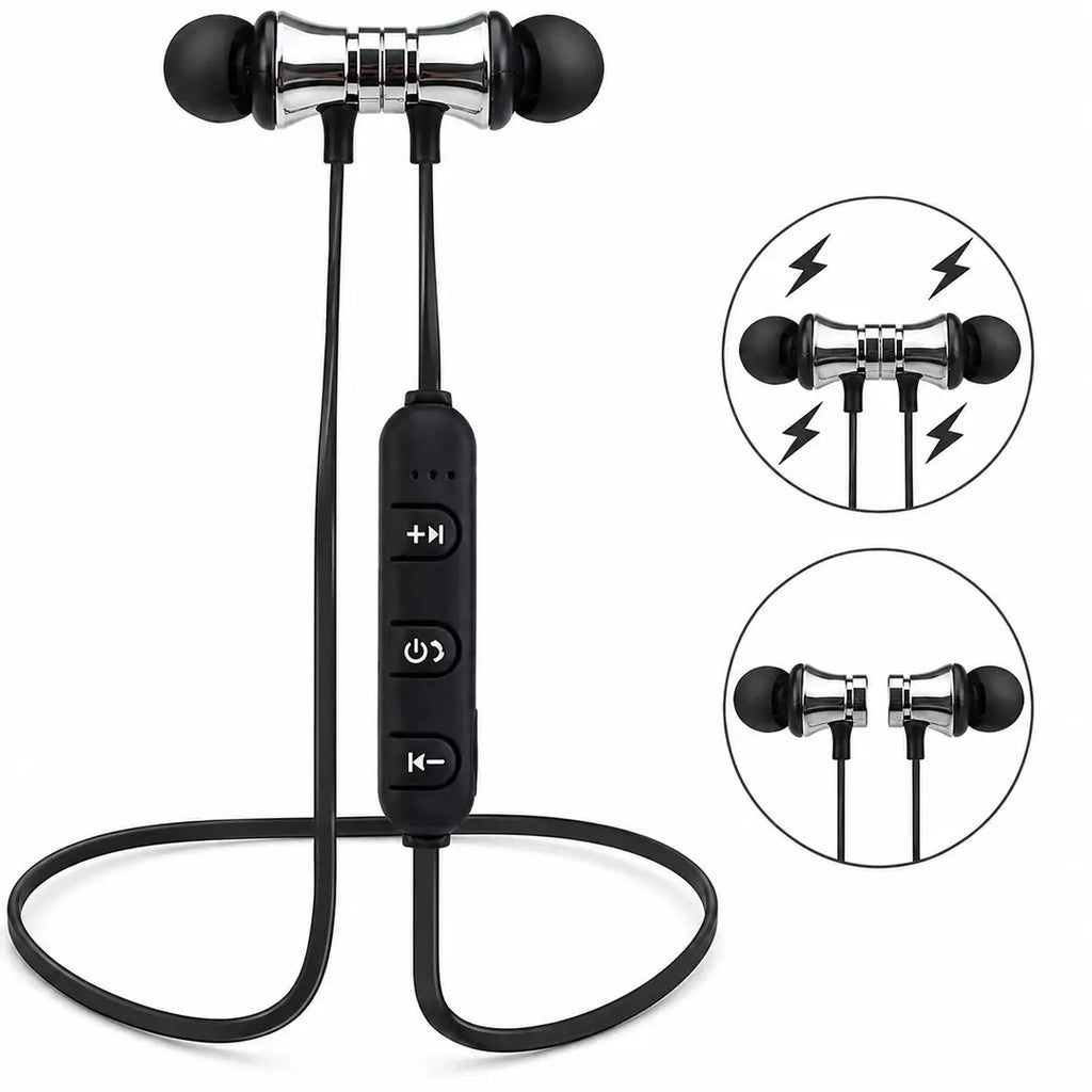 Walbest XT11 Wireless Headphones, Waterproof Sweatproof 2.5 Hours Playtime Bluetooth Headphones, with Magnetic Connection, Sports Earbuds for Running