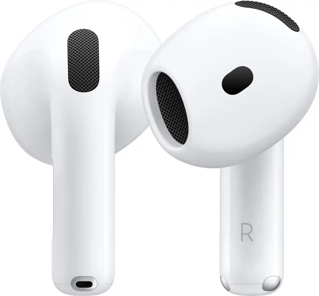 White Airpods Pro 4 Wireless Earbuds with Active Noise Cancellation, Bluetooth 5.0