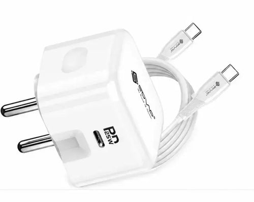 25W PD Fast Charger USB C Type-C Wall Charger with Type-C to Type-C Cable | Super Fast Charging Adapter | Android Fast Charger