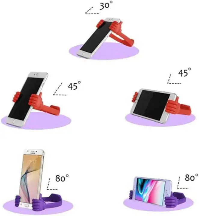 pack of 2 New Universal Thumb Design OK Mobile Phone Stand Multicolor By Chase HouseNew Universal Thumb Design OK Mobile Phone Stand Multicolor By Chase House