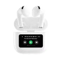 A9 Pro Smart Touch Screen Wireless Earbuds with ANC & Color LCD Display