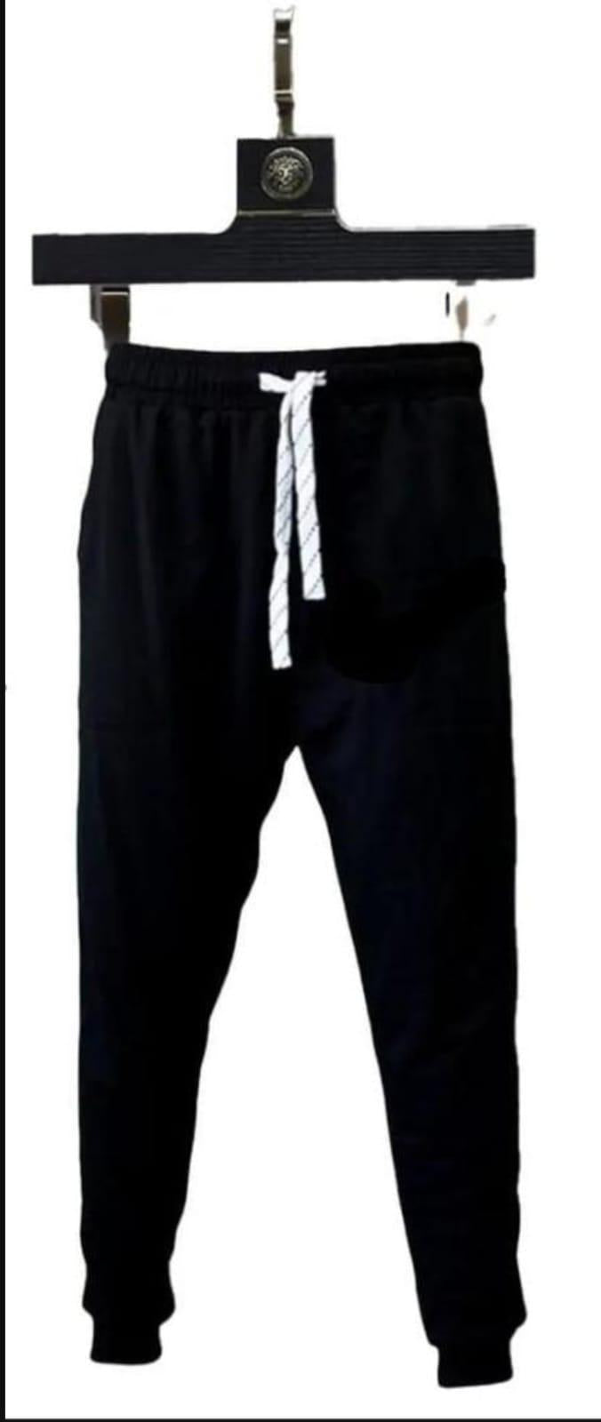 Men Black Graphic Track Suit 2Pcs Cotton Pakistan