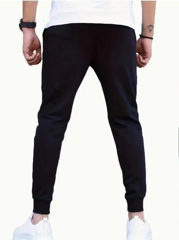 Men Black Lion Print Dri Fit Track Suit 2Pcs