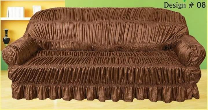 Jersey 3 Pcs Sofa Cover Set 6 Seater Fitted