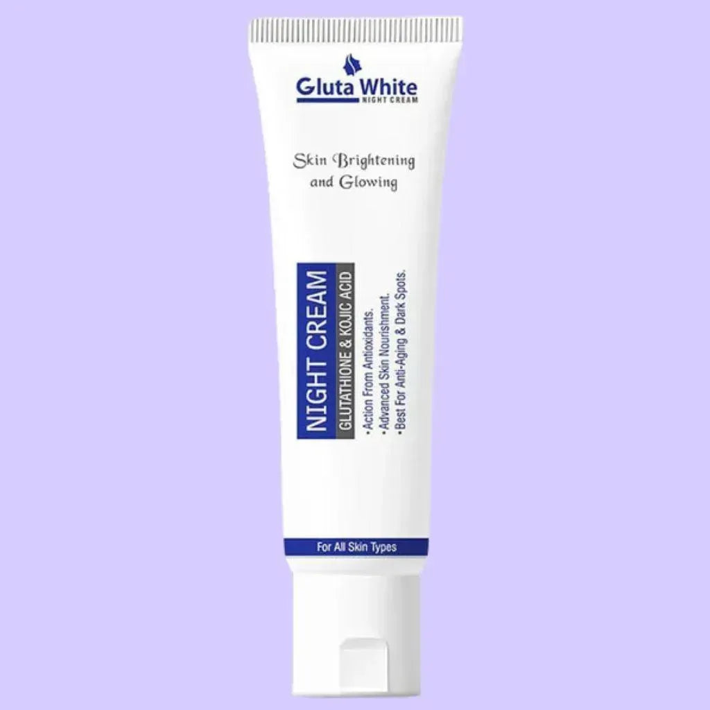 Gluta White Night Cream 50gm All Skin Types Whitening Brightening