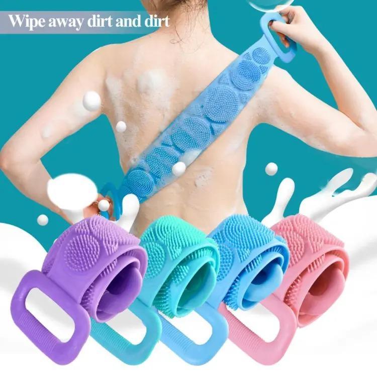 Silicone Back Scrubber for Daily Bathing, Non-Slip, Multi-Color