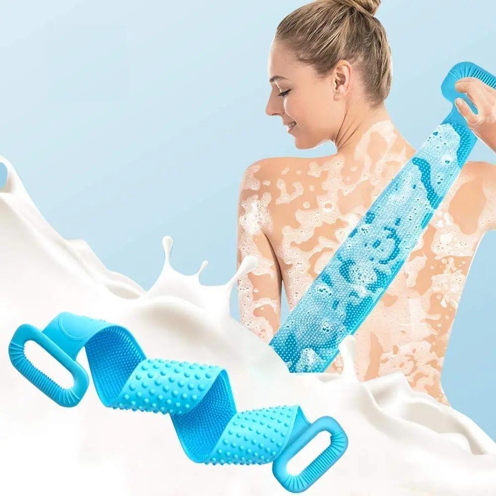 Silicone Back Scrubber for Daily Bathing, Non-Slip, Multi-Color