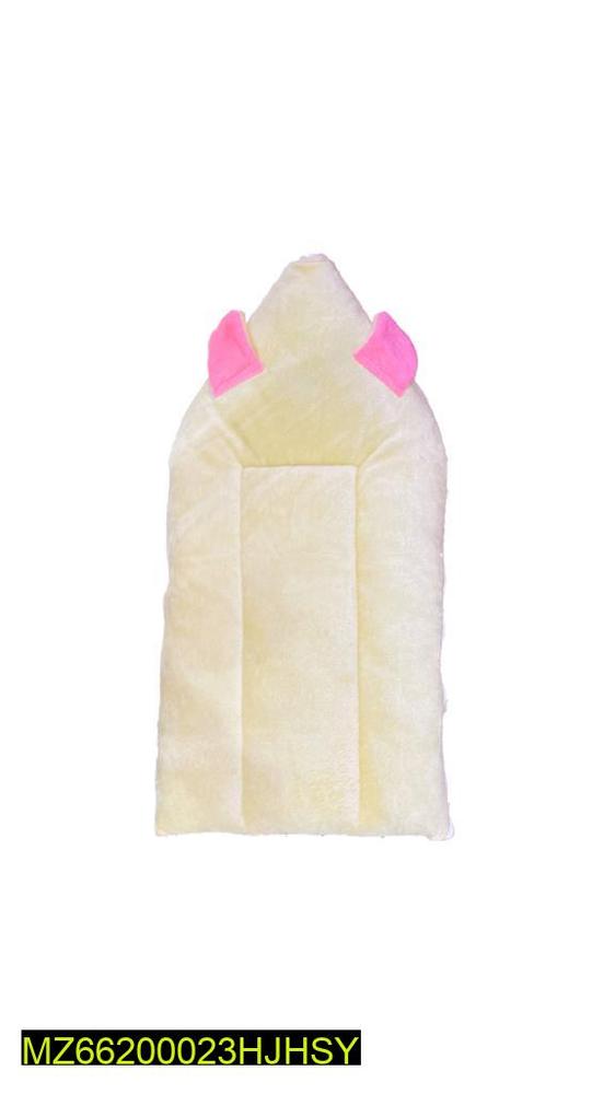 Baby Carry Nest Hooded Velvet Pink with Bear Ears
