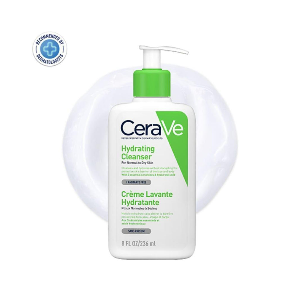 Hydrating Facial Cleanser 236ml Fragrance-Free Dermatologist Recommended