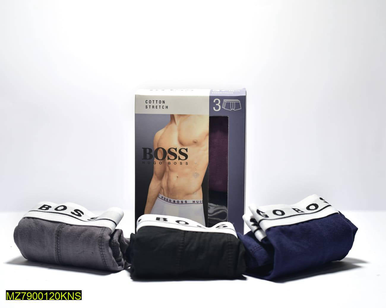 Men Cotton Stretch Waistboxers 5 Sizes Pakistan