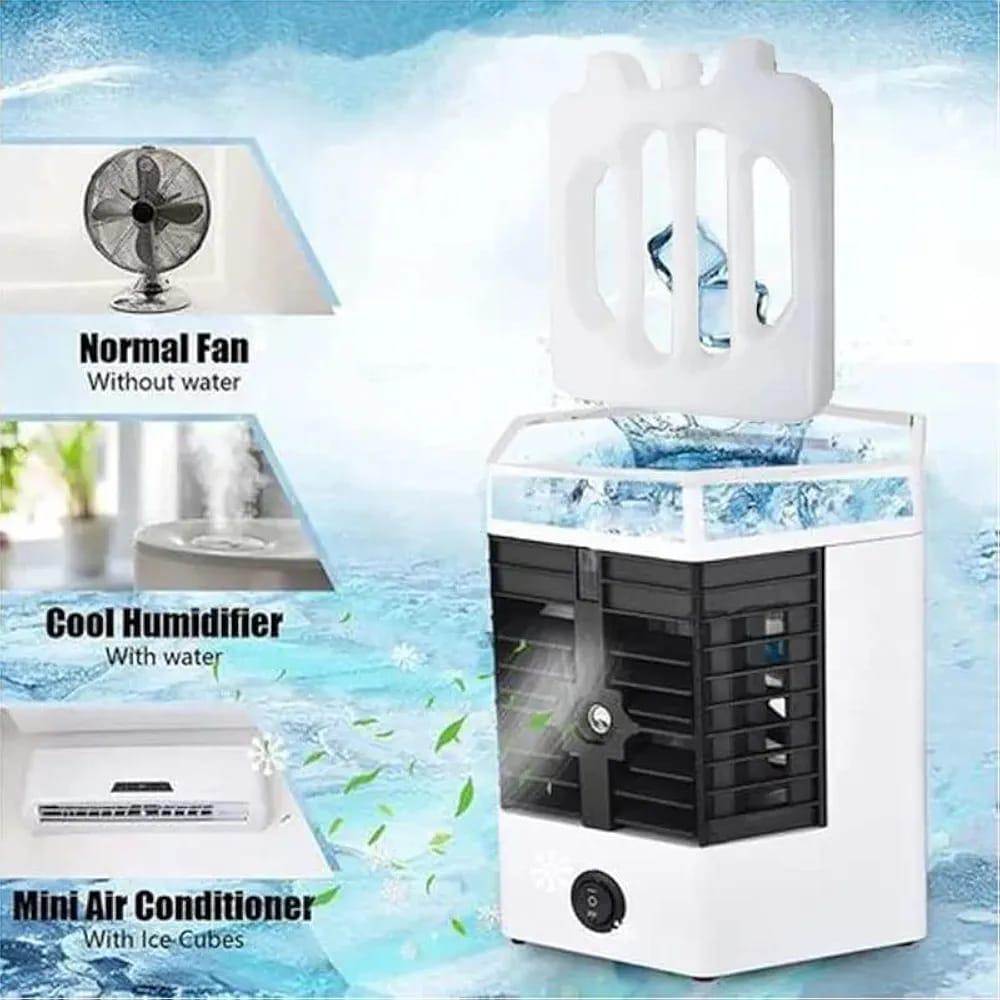 Portable Mini Air Cooler White ABS Lightweight