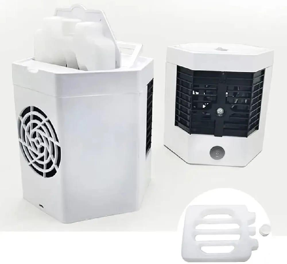 Portable Mini Air Cooler White ABS Lightweight