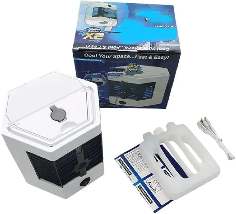 Portable Mini Air Cooler White ABS Lightweight